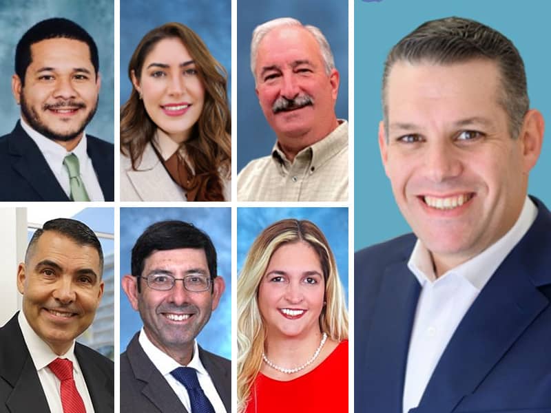 Seven town managers who have held the position since this Commission took office